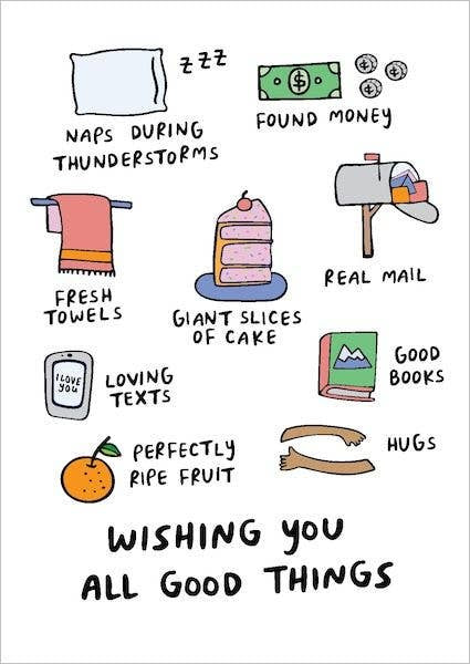 Wishing All the Good Things Card