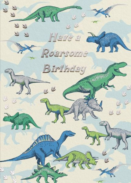 Birthday Card Dinosaurs