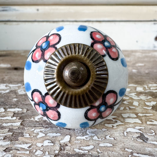 Blossom Ceramic Doorknob