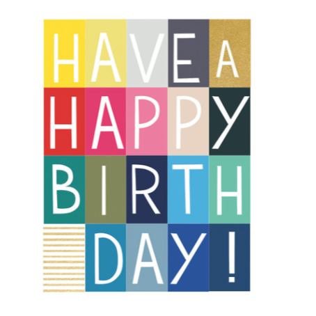 Happy Colour Birthday Card