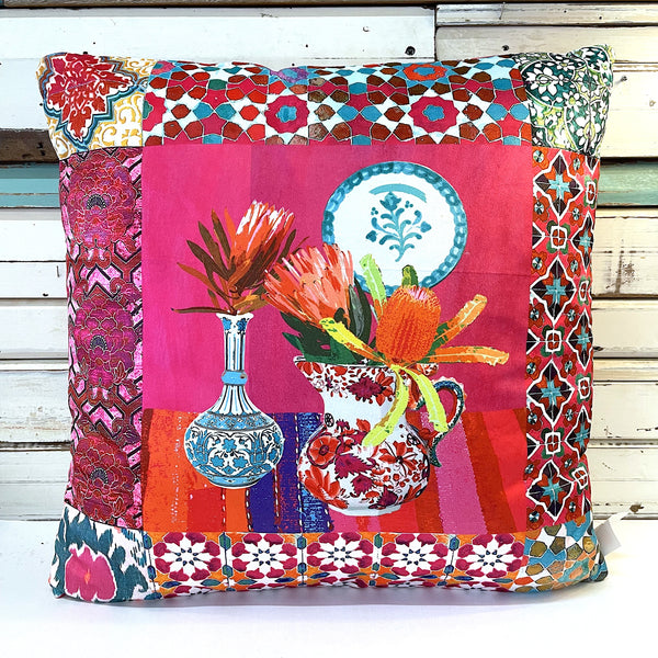 Wildflower Pink Cushion 50cm