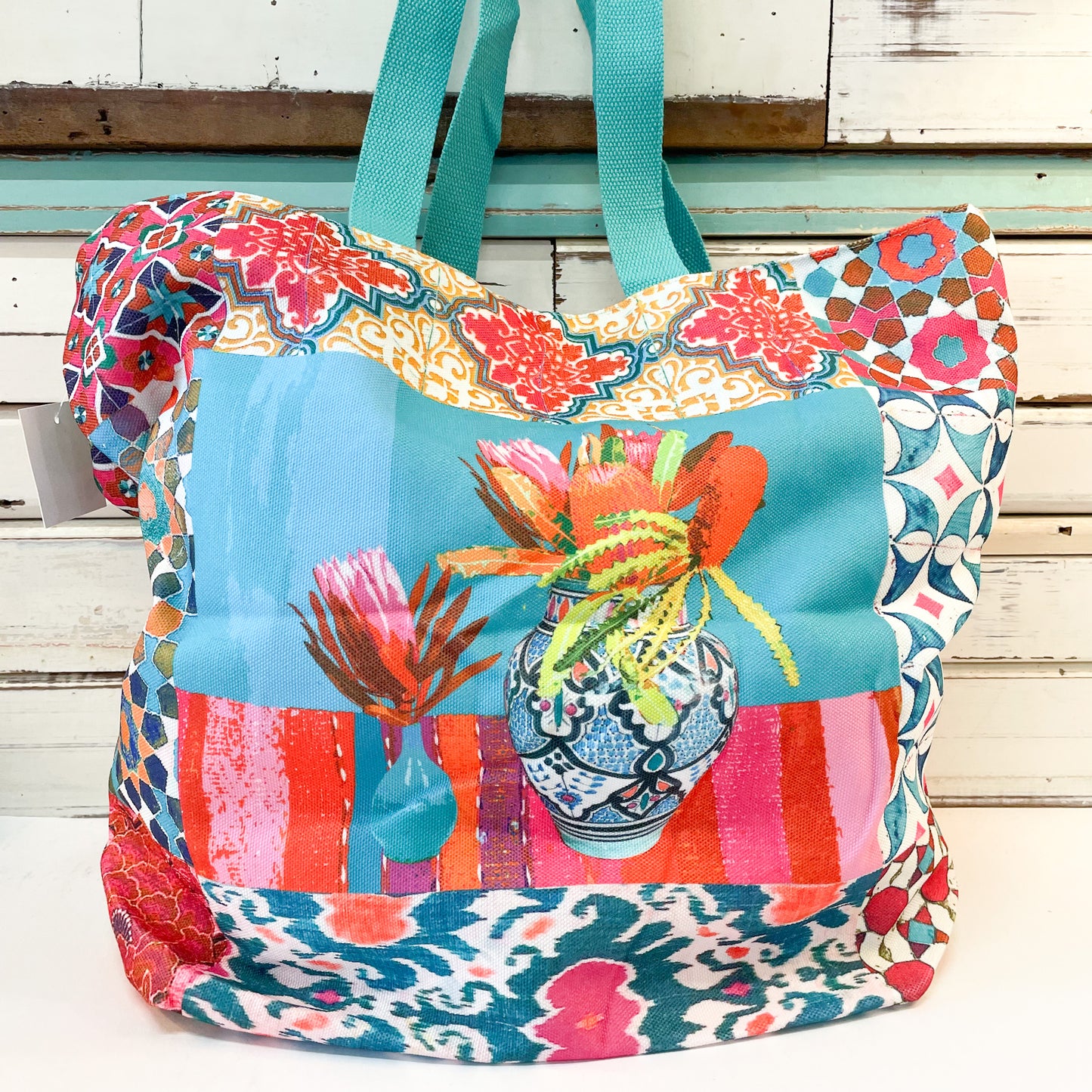 Canvas Shopping Bag - Wildflower