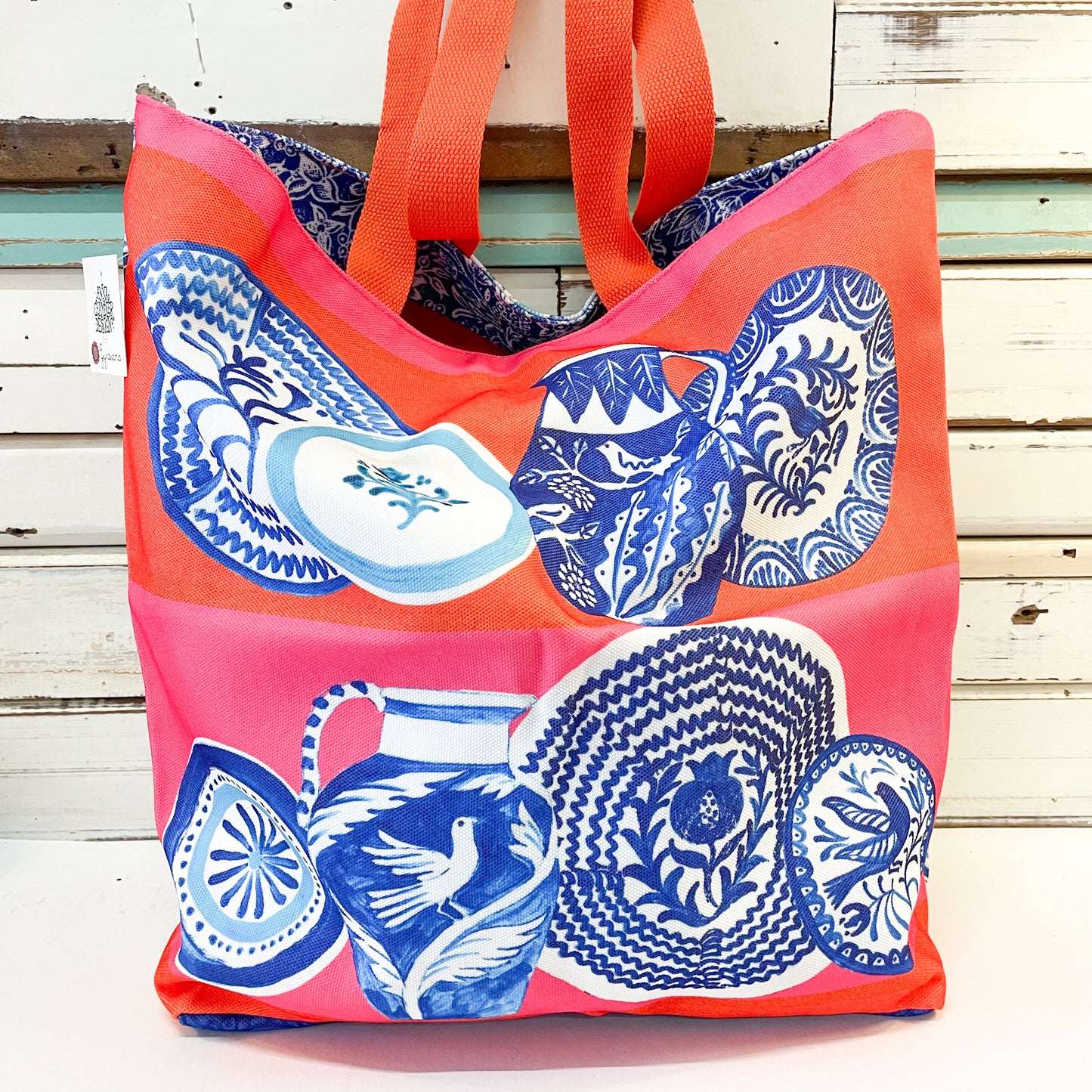 Canvas Shopping Bag - Mosaic