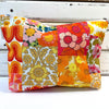 Canvas Make Up Bag - 70's Orange