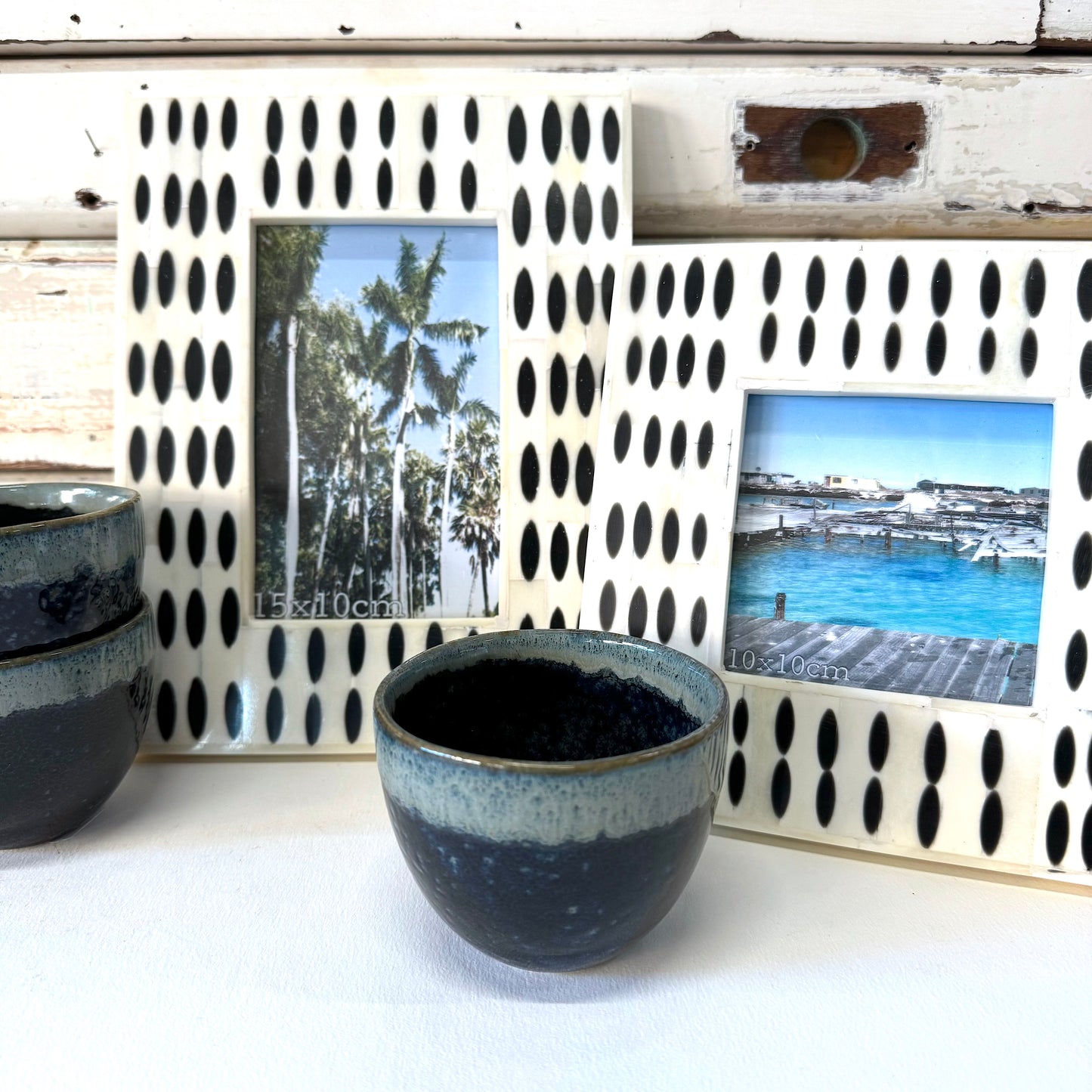 Black & White Inlay Photoframe - Large