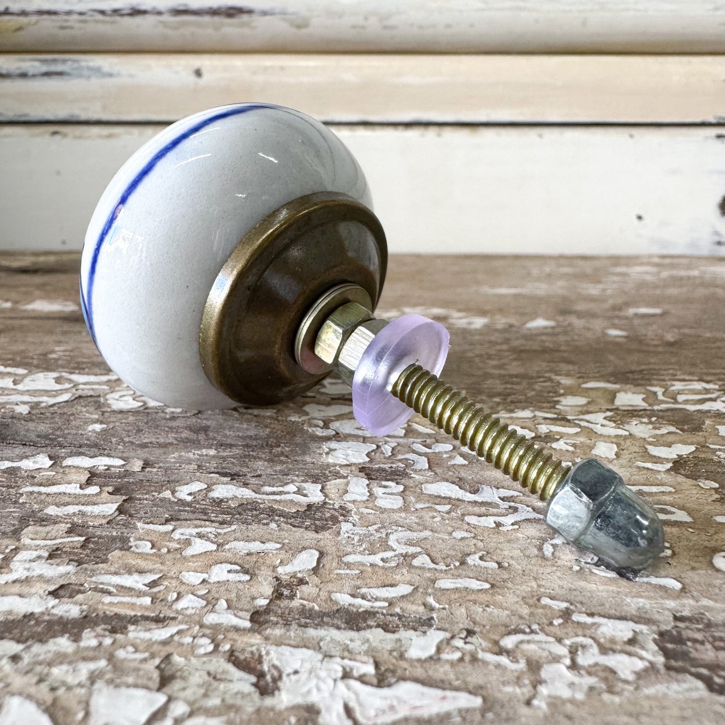 Starflower Ceramic Doorknob