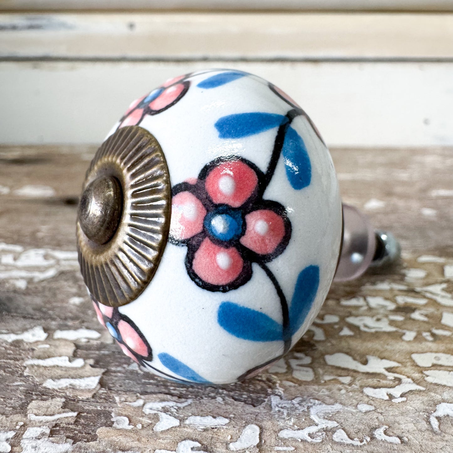Blossom Ceramic Doorknob