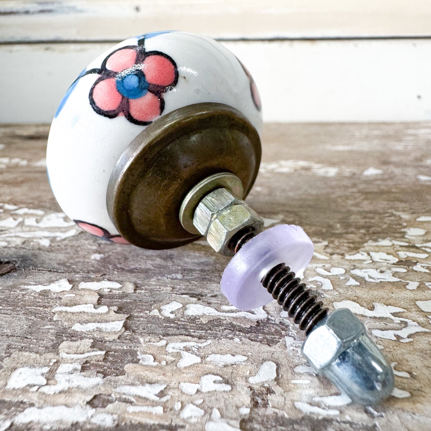 Blossom Ceramic Doorknob