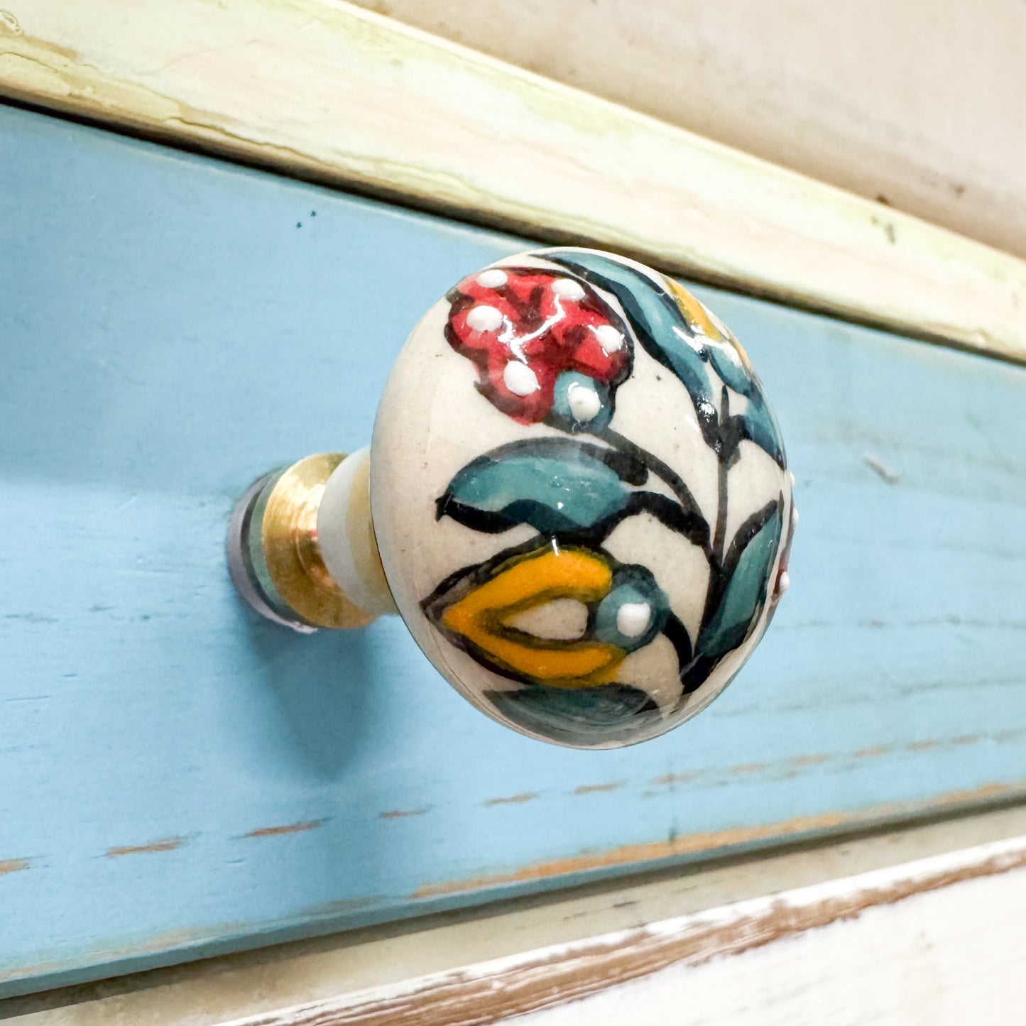 Ceramic Orchid Flower Hook