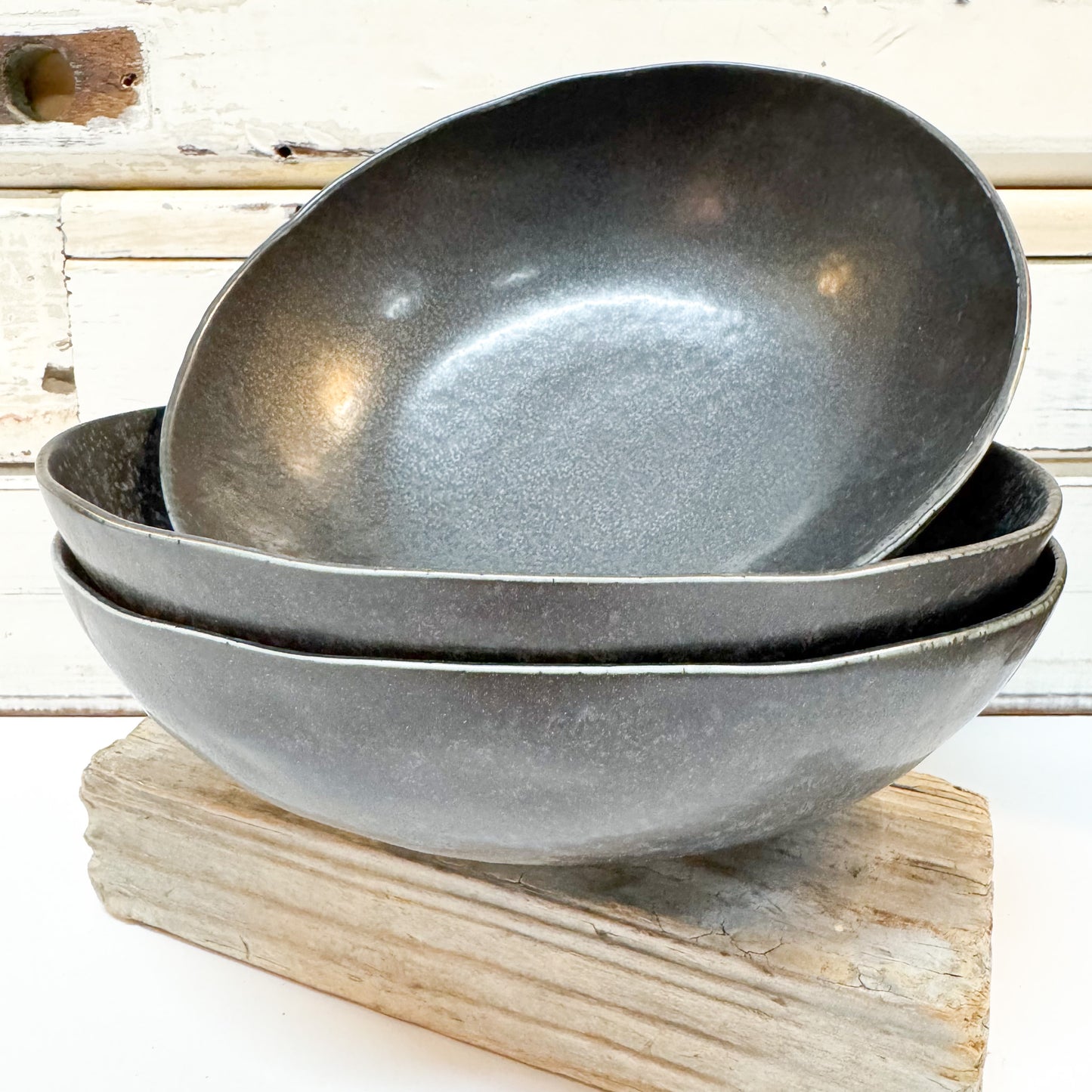 Wabisabi Black Oval Bowl
