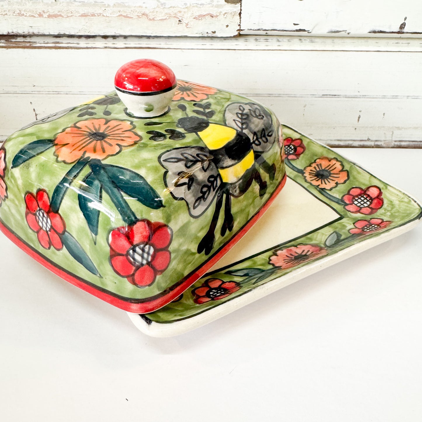 Bees Butter Dish