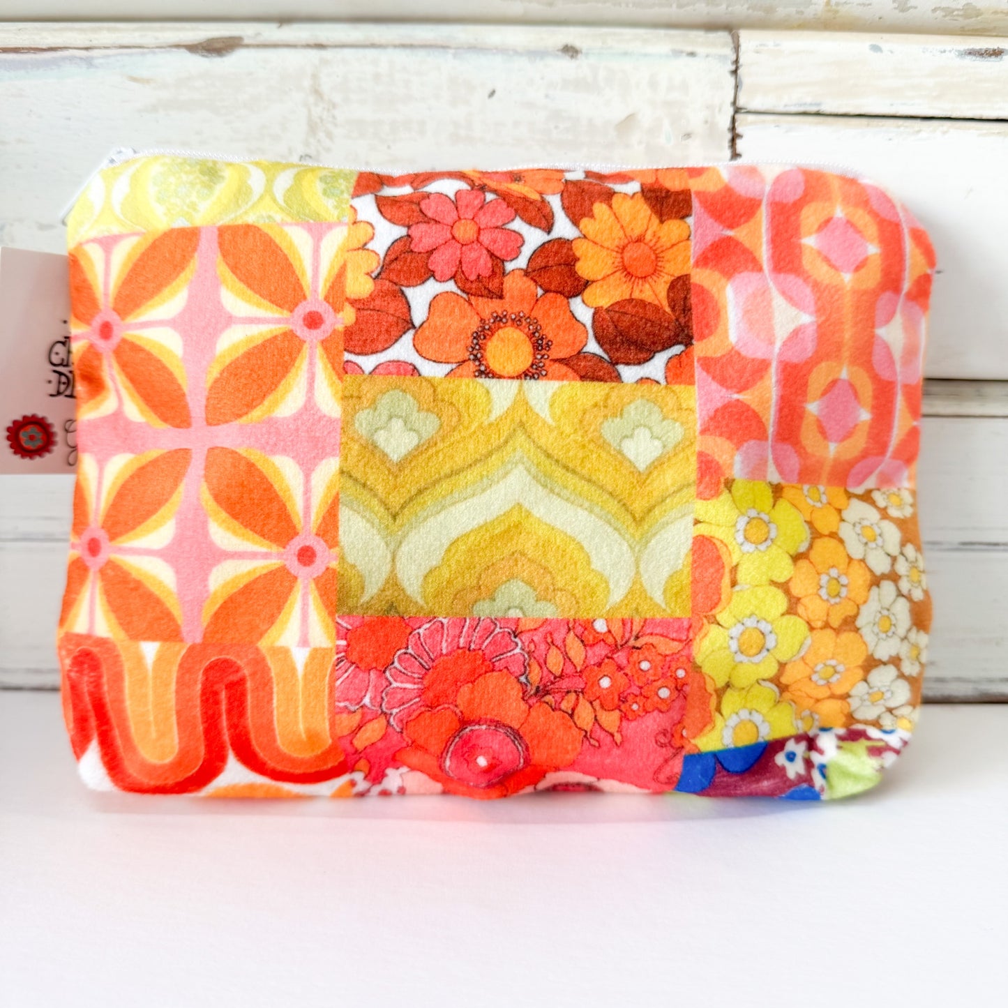 Velvet Purse - 70s Orange