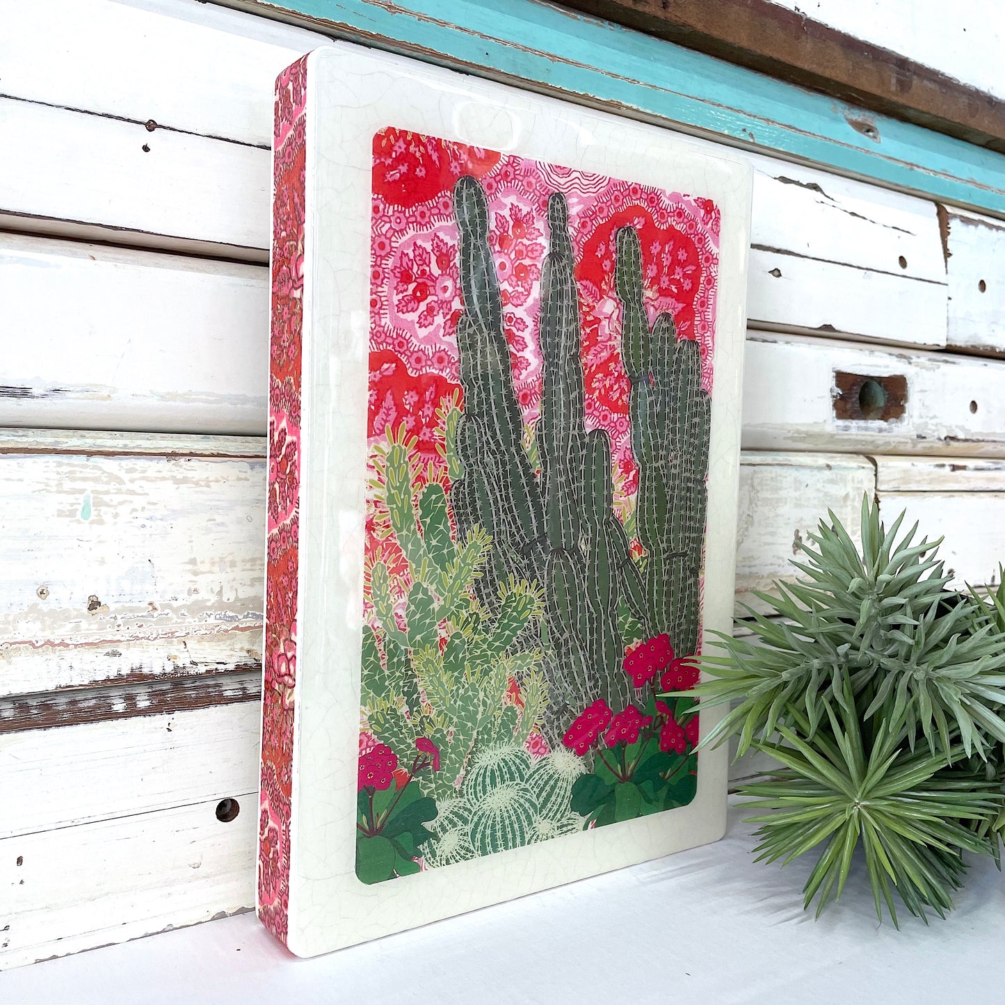 XL Woodblock - Hacienda Garden