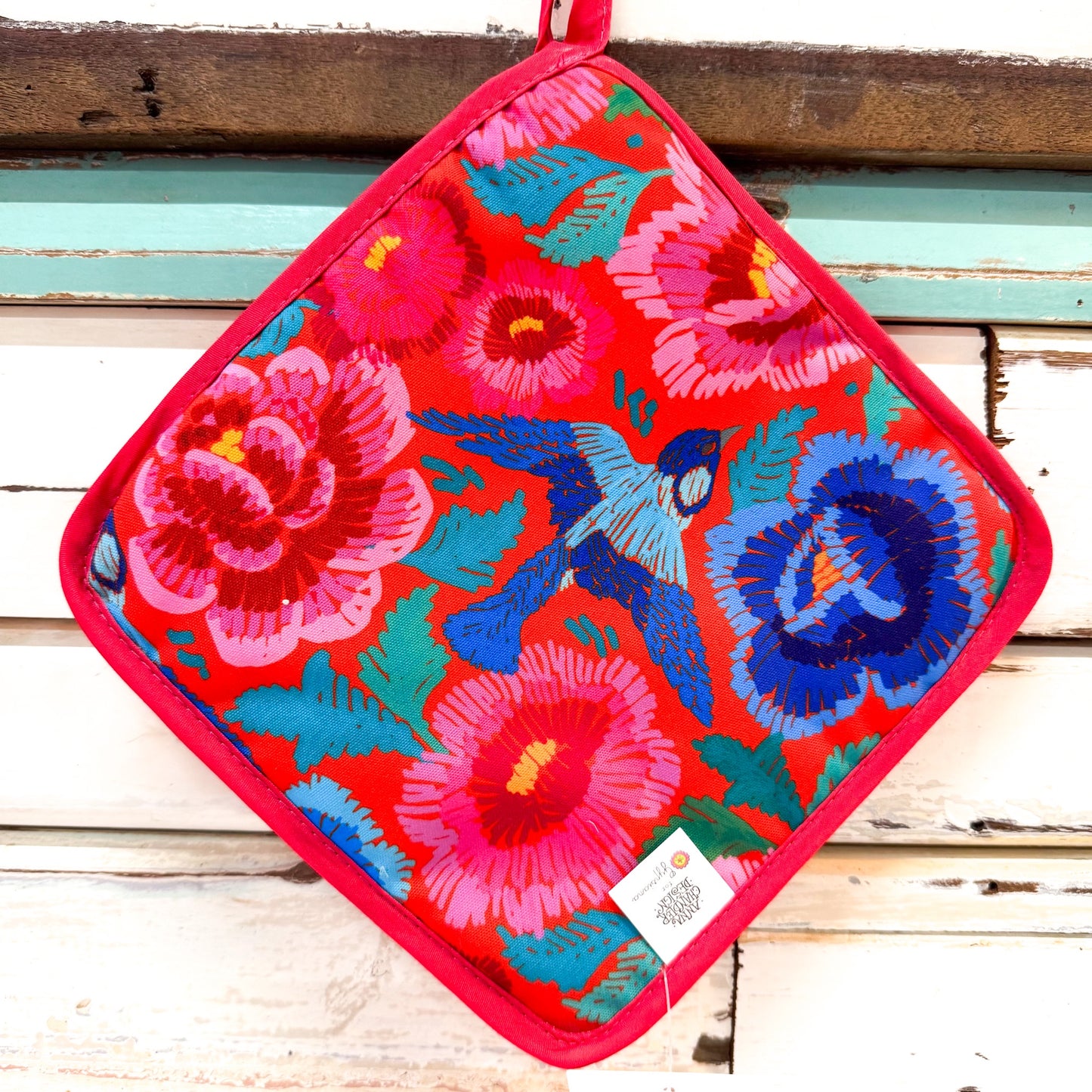 Pot Holder - Birds & Roses