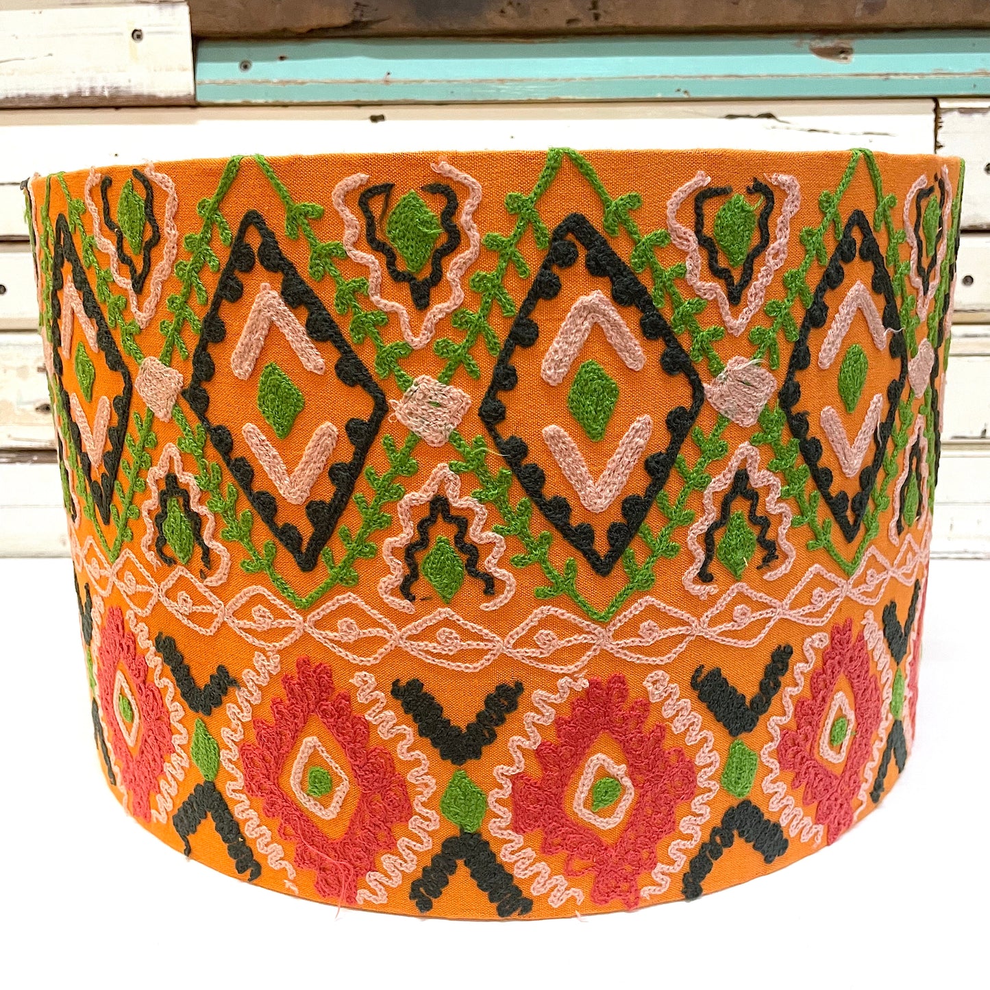 Tribal Orange Cotton Shade