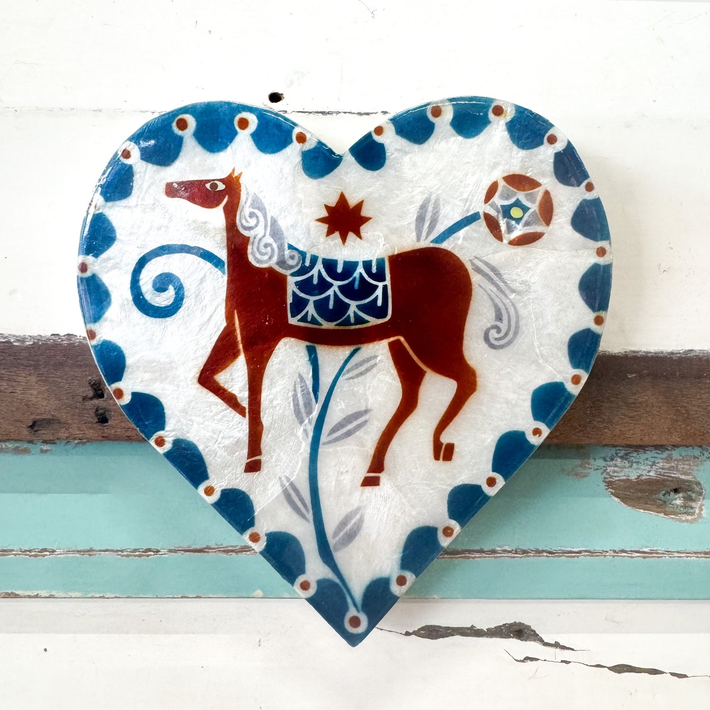 Paloma Heart White Horse