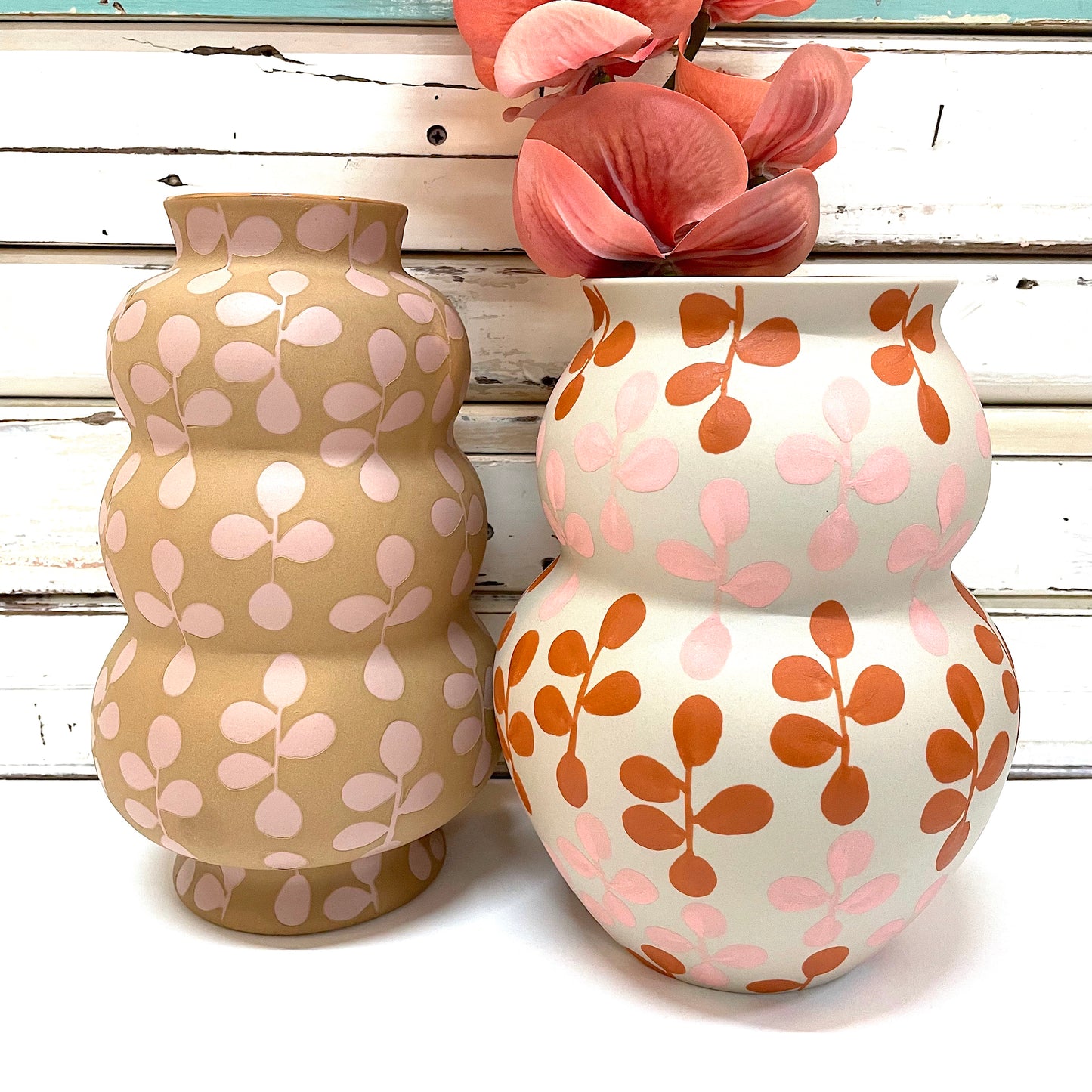 Happy Vase Wide Clover Pink