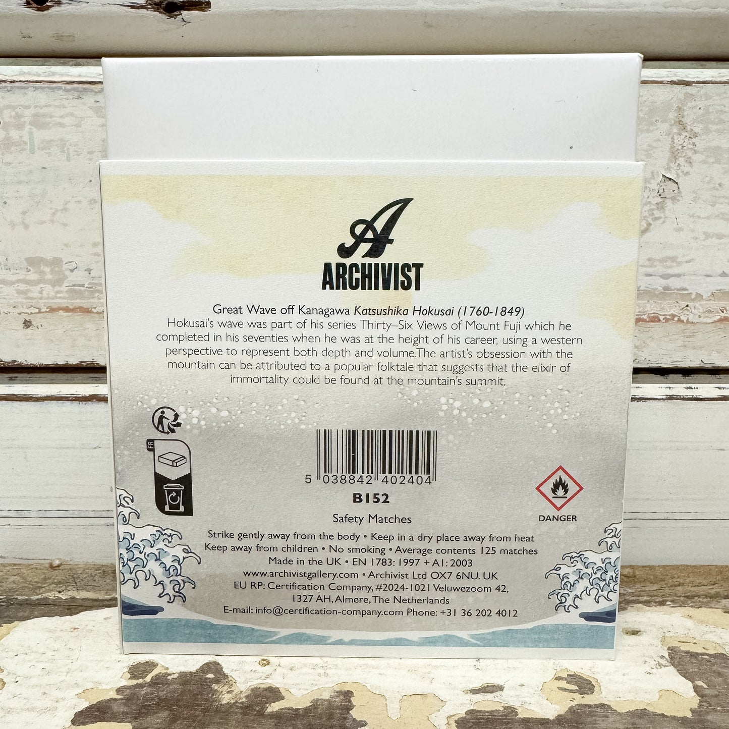 Hokusai Wave | Square - Safety Matches