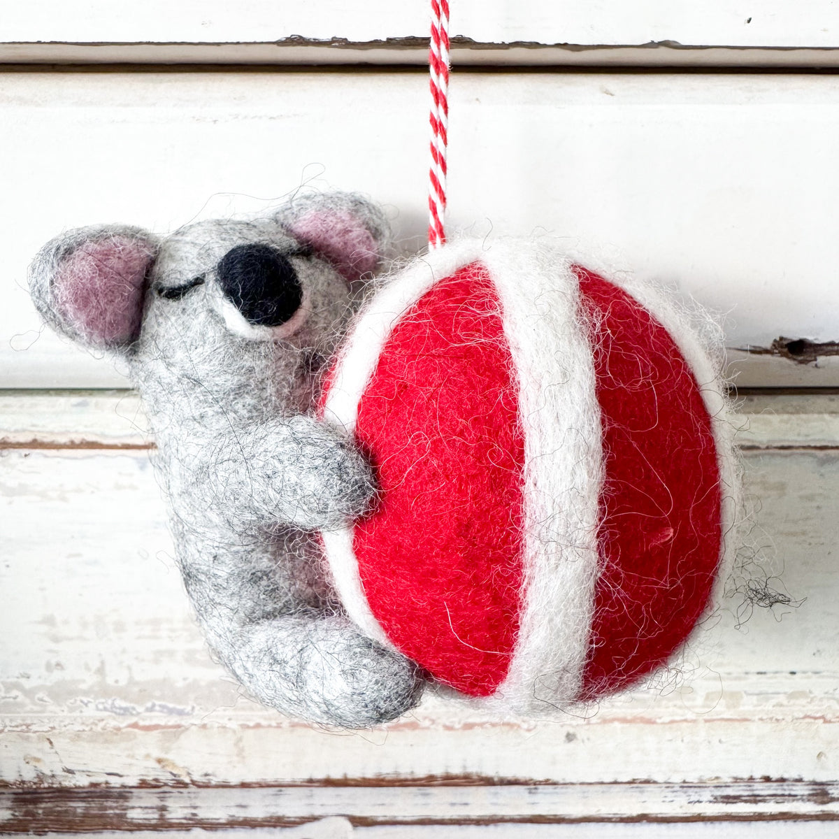 Felt Koala With Beach ball