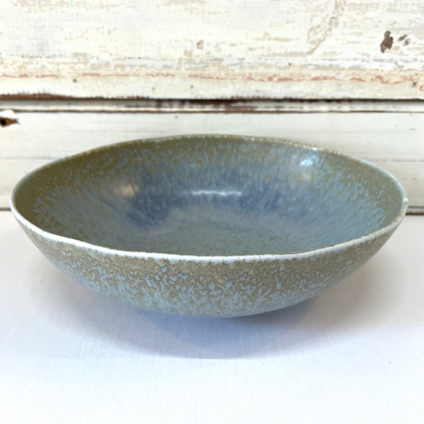 Wabisabi Blue Grey Oval Bowl