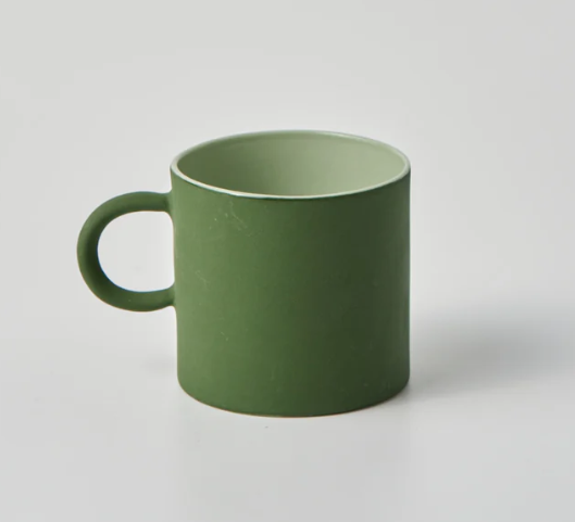 JONES AND CO GREEN CERAMIC ESPRESSO CUP