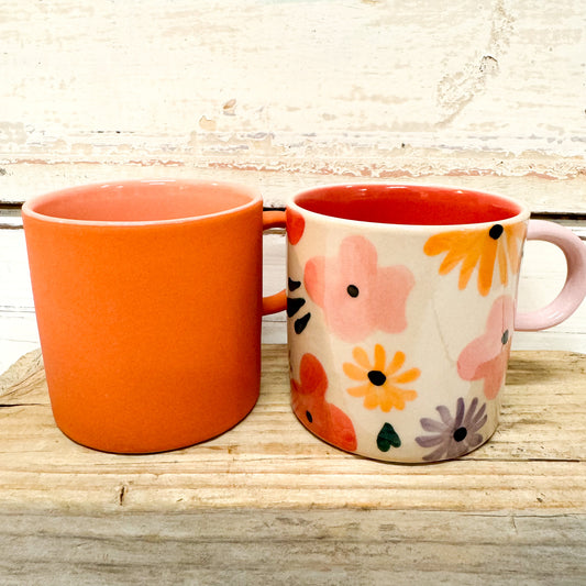 JONES AND CO CERAmic ESPRESSO CUP ORANGE