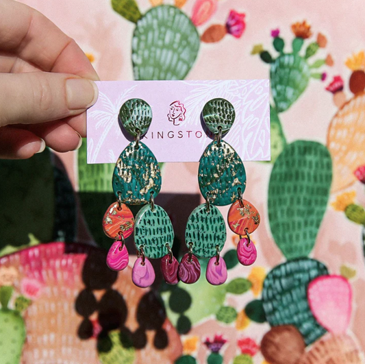 KINGSTON JEWELLERY Atacama Cactus Earrings