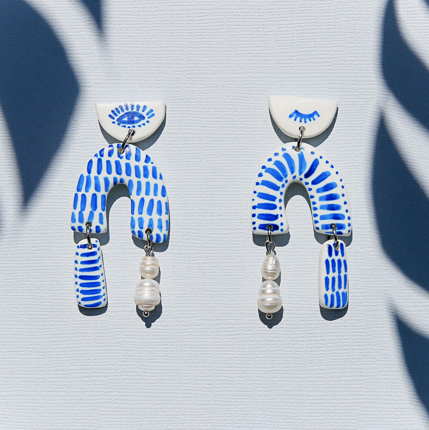 KINGSTON JEWELLERY Wink Wink Shapes Earrings