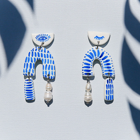 KINGSTON JEWELLERY Wink Wink Shapes Earrings