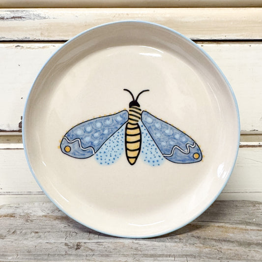 Jones & co ceramic small tray with moth design