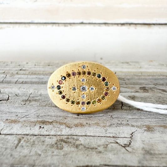 RUBYTEVA Tourmaline Cleopatra Ring