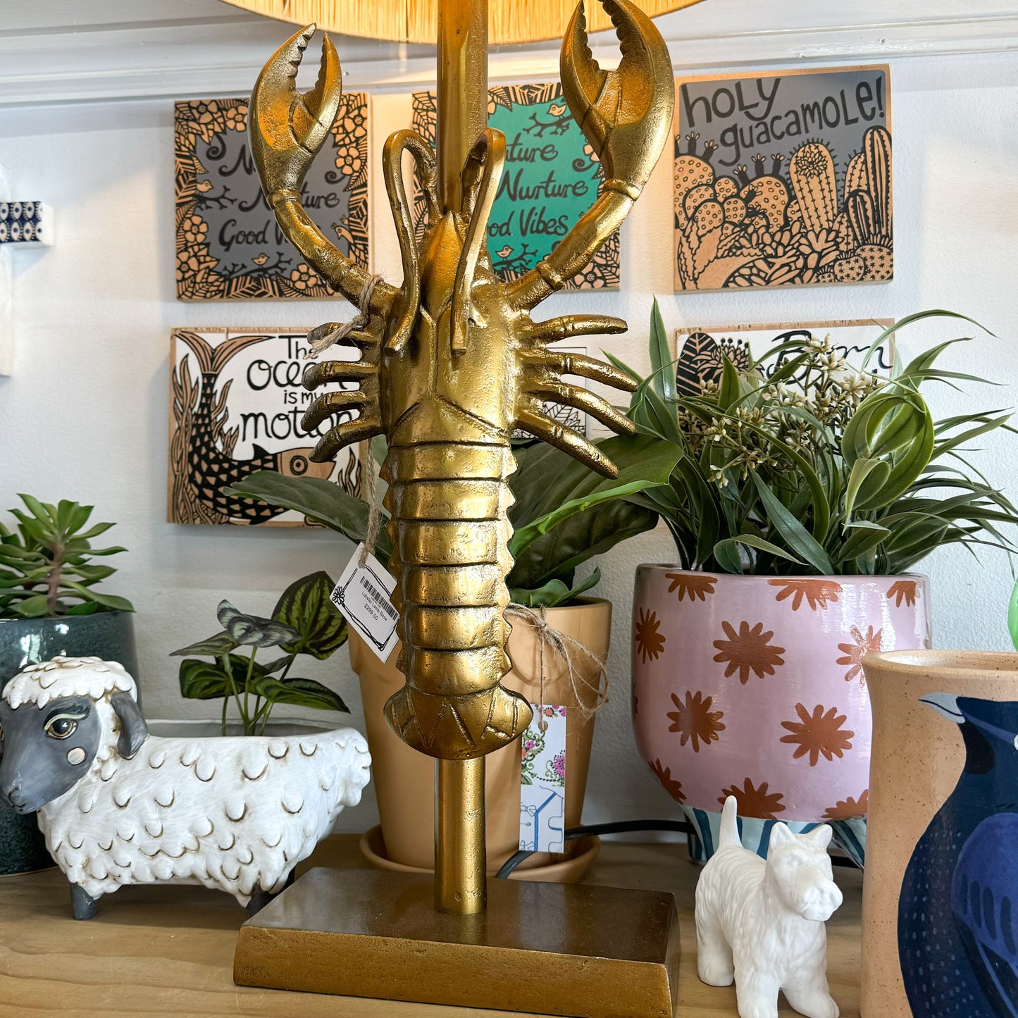 RUBY STAR TRADERS Lobster Lamp Base