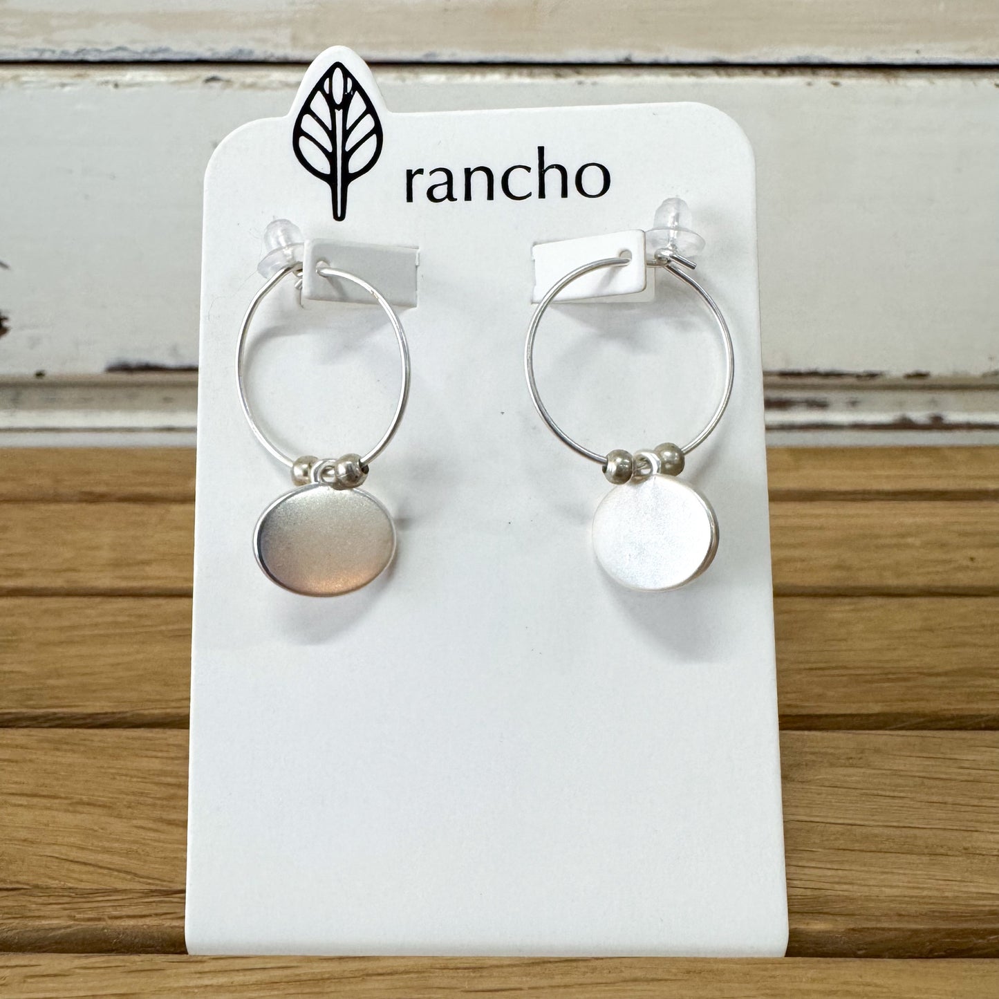 Rancho Designs - Silver Oval Hoop Earrings