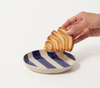 Cabana Stripe Plate Blue
