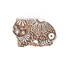 Wombat Wood Print Block