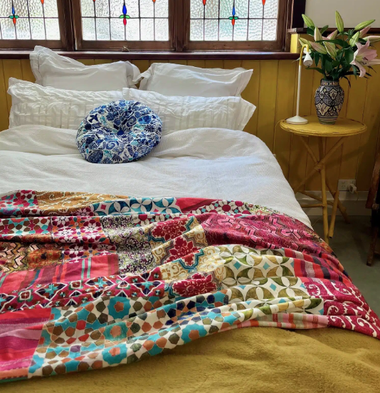 Wildflower Velvet Throw