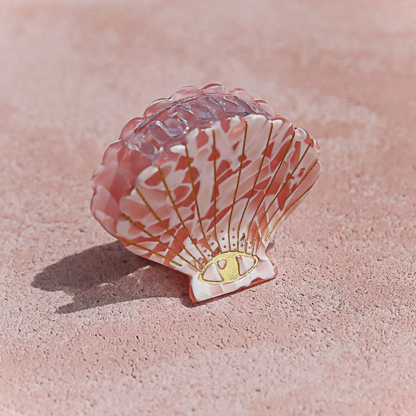 Pink Terrazzo Shell Claw
