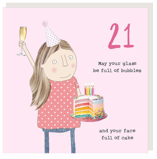 21st Bubbles Card