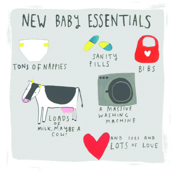 New Baby Essentials Card