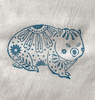 Wombat Wood Print Block