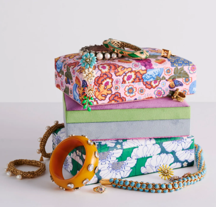 Lyon Velvet Jewellery Box Small