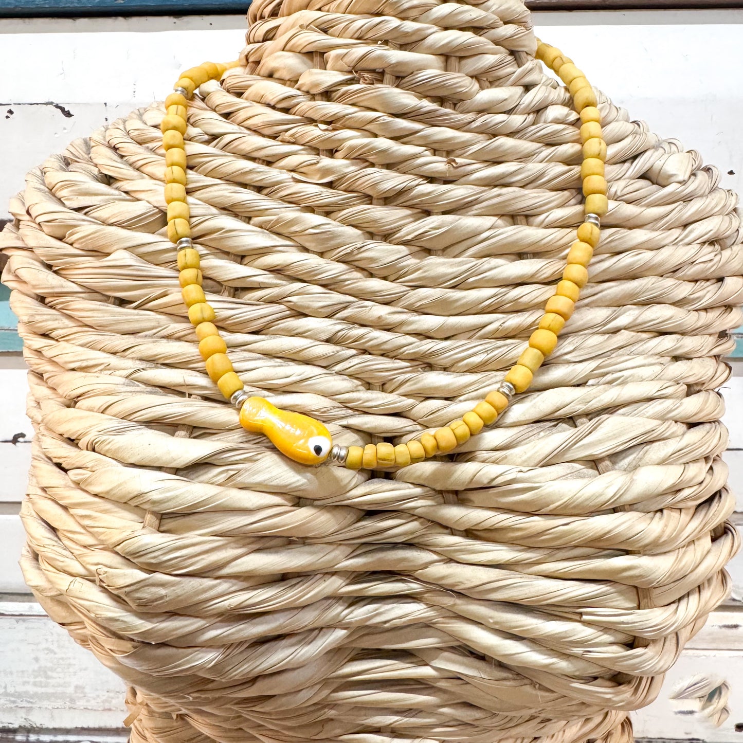 The Brightside Store | Fish Necklace - Yellow