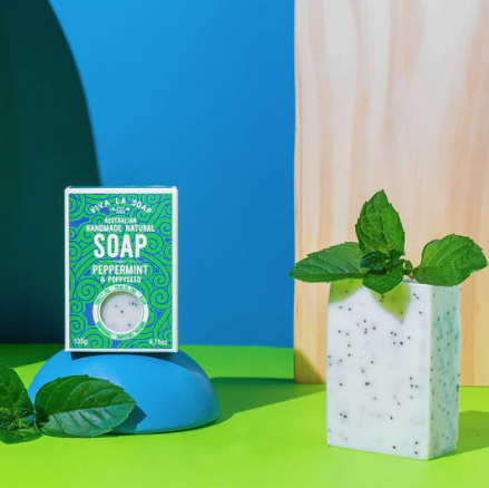 VIVA_LA_BODY Peppermint Poppyseed Natural Soap