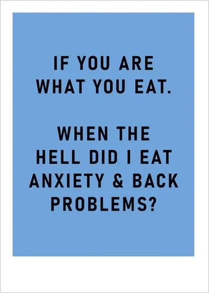 You Are What You Eat Card