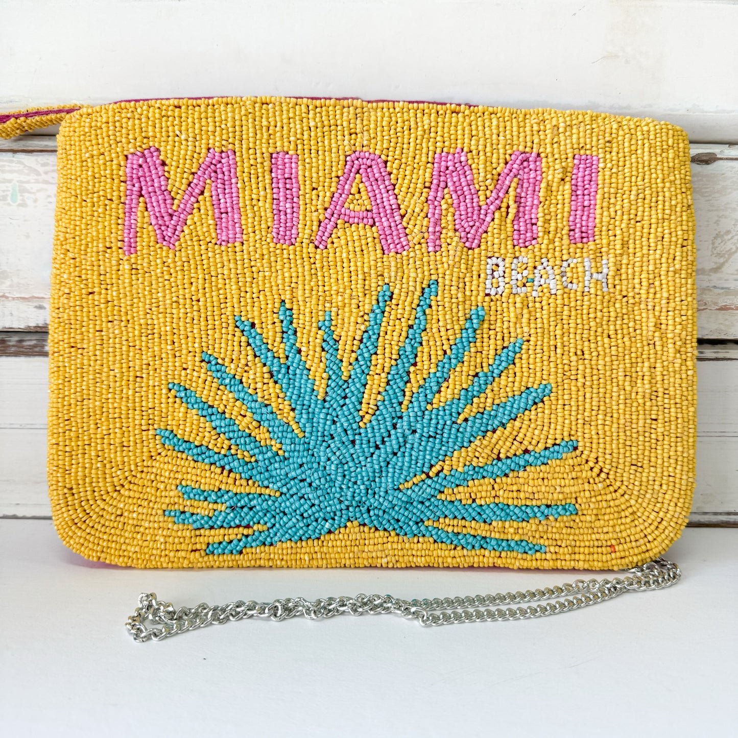 ZODA Miami Beaded Clutch Bag