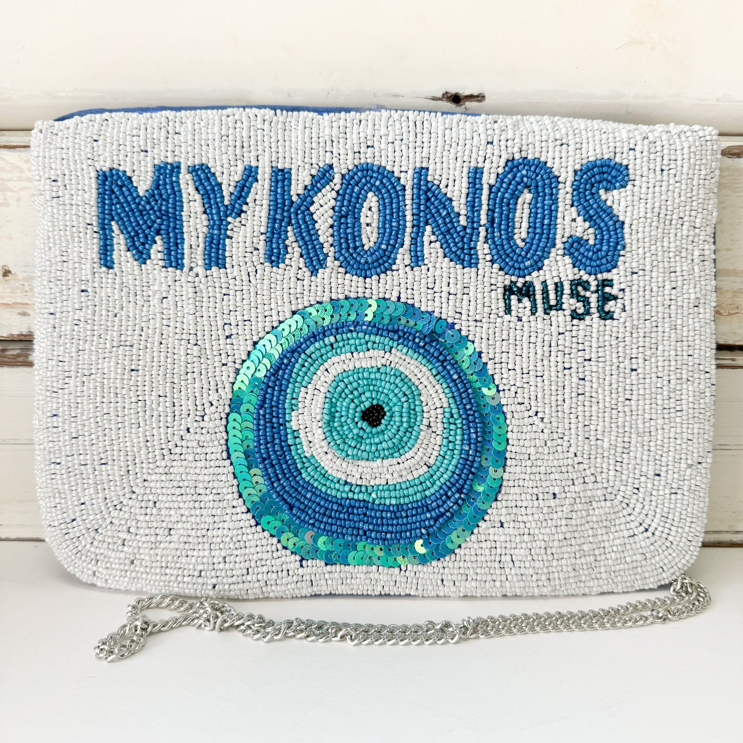 ZODA Mykonos Beaded Clutch Bag