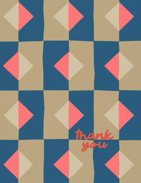Diamonds Thank You Card