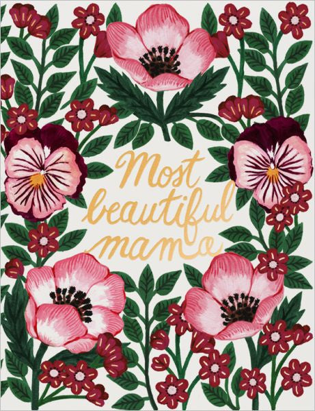 Most Beautiful Mama Card