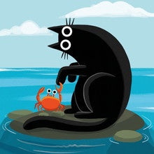 Cat and Crab Card