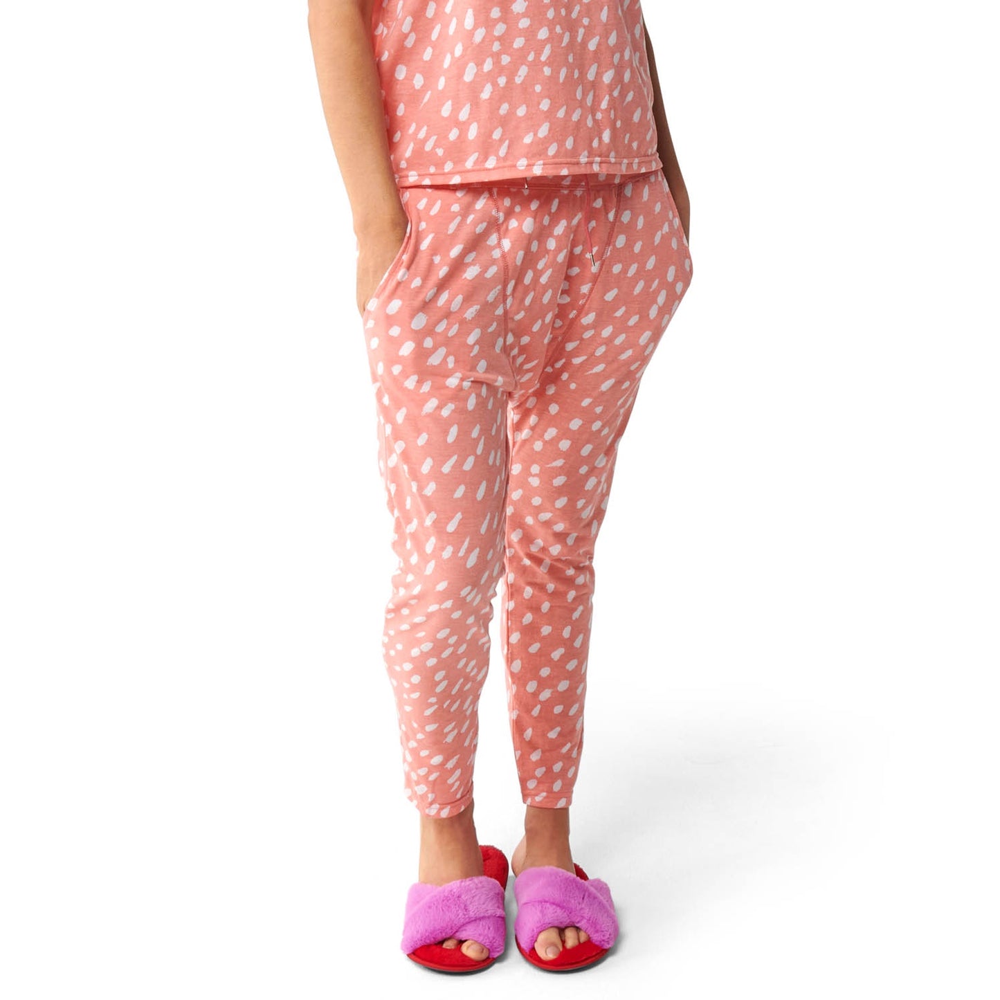 Speckle Pink Drop Crotch Pant - WAS $59.00 ~ NOW $35.40